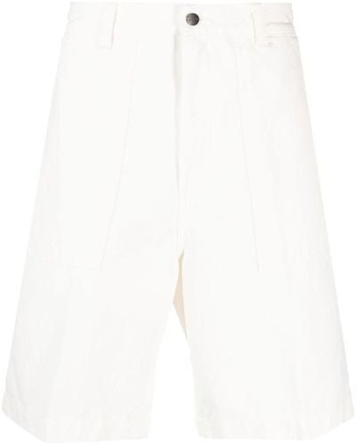 Carhartt Short en coton à patch logo - Blanc