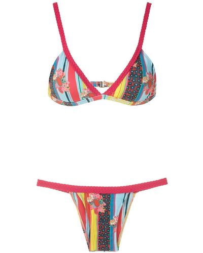 Amir Slama Printed Bikini Set - Multicolour