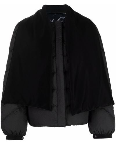 Emporio Armani リバーシブル パデッドジャケット - ブラック