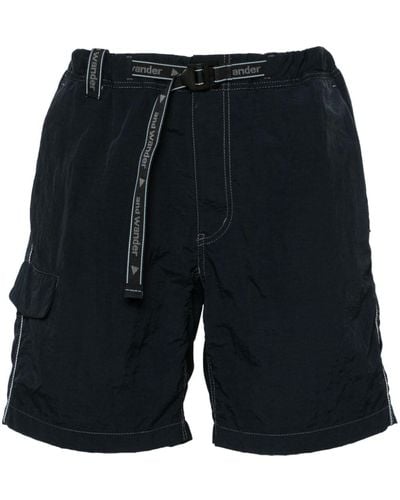 and wander Belted Bermuda Shorts - Black