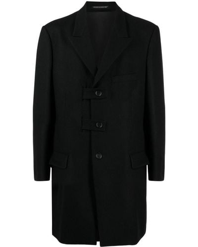 Yohji Yamamoto Cappotto monopetto - Nero