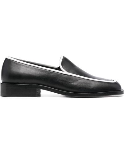 Wandler Lucy Leather Loafers - Black