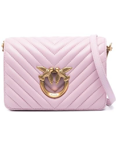 Pinko Mini Love Click Cross Body Bag - Pink