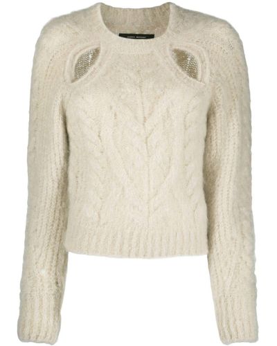 MARANT ÉTOILE Aurelia open-knit jumper - Neutrals