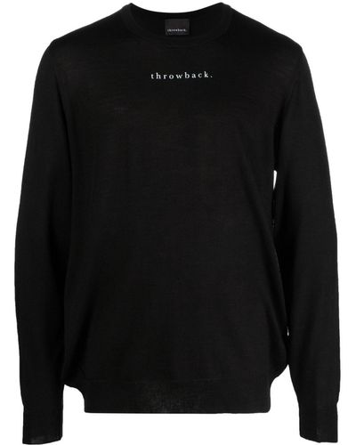 Throwback. Draft Wool-blend Sweater - Black