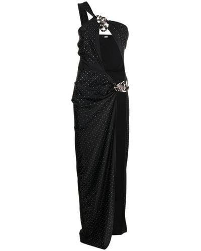 Gcds Bling Chain Long Dress - Black