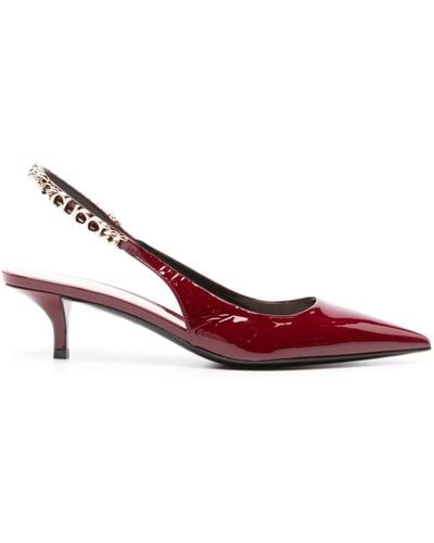 Gucci Signoria 45mm Slingback Court Shoes - Red