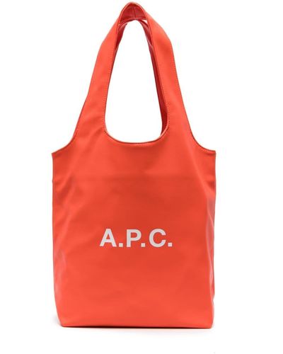 A.P.C. Small Ninon Tote Bag - Red