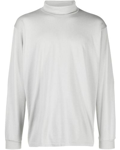 AURALEE T-shirt Luster Plaiting en coton - Blanc