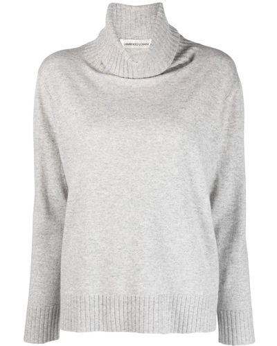 Lamberto Losani Roll-neck Virgin Wool-blend Sweater - White