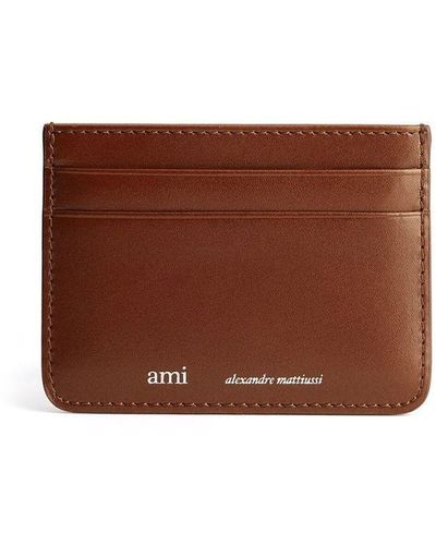 Ami Paris カードケース - ブラウン