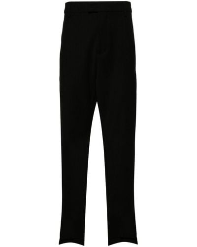 Represent Stepped Hem Straight-leg Pants - Men's - Polyester/virgin Wool/spandex/elastane - Black