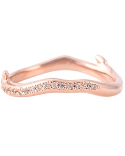Shaun Leane Cherry Branch Diamond Ring - Pink