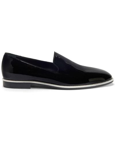 Giuseppe Zanotti Vilbert Patent-finish Leather Loafers - Black