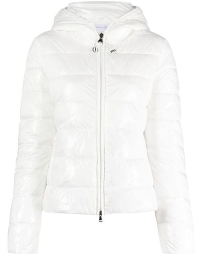 Patrizia Pepe Hooded Zip-up Puffer Jacket - White