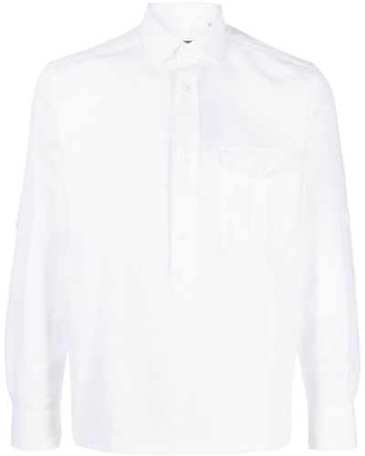 Corneliani Langärmeliges Hemd - Weiß