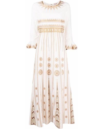 Le Sirenuse エンパイアライン ドレス - ホワイト