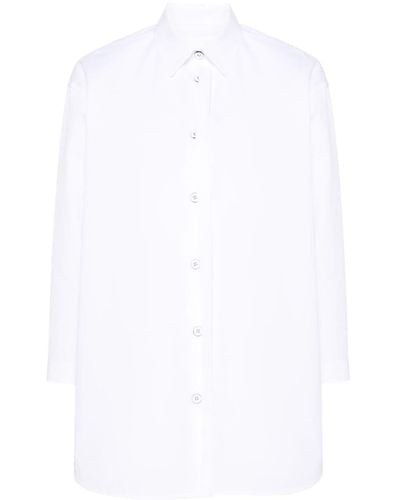 Jil Sander Hemd mit Schlitzen - Weiß