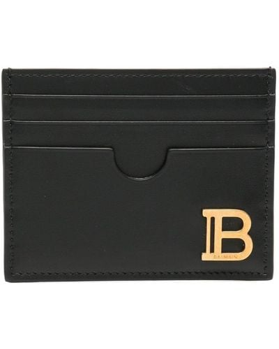 Balmain Leather B-buzz Card Holder - Black
