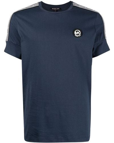 Michael Kors T-Shirt mit Logo-Print - Blau
