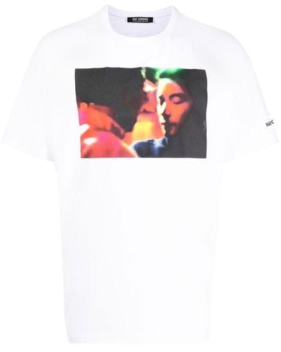 Raf Simons X Wing Shya t-shirt à imprimé photographique - Blanc