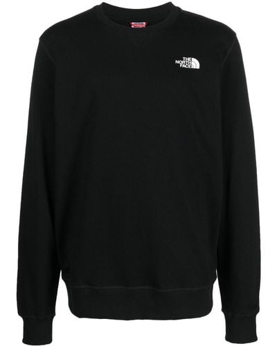 The North Face Logo Print Crew-neck Sweatshirt - Black