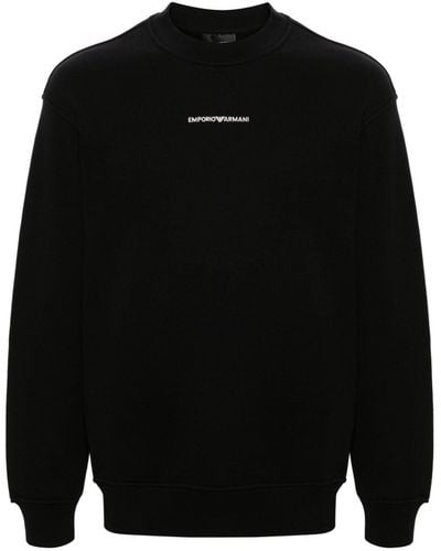 Emporio Armani ロゴ スウェットシャツ - ブラック