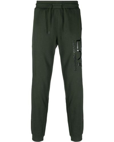 EA7 Pantalones de chándal con logo - Verde