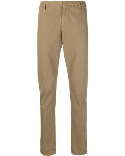 Dondup Jetted-pocket Cotton Chinos - Natural