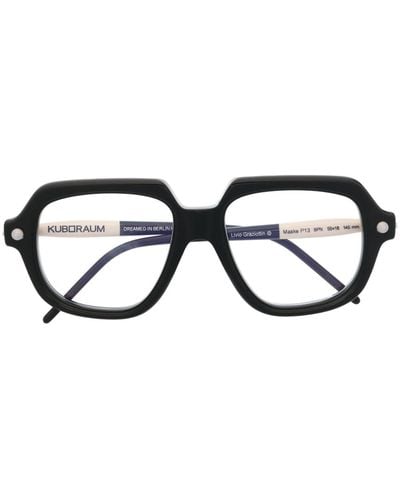 Kuboraum Gafas con montura cuadrada - Negro