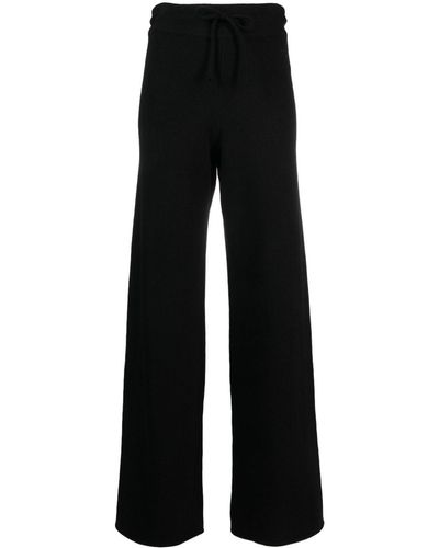 Mc2 Saint Barth Pantalones de chándal de tejido jersey - Negro