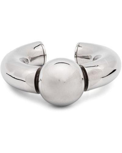 Balenciaga Ball-charm Cuff Bracelet - White
