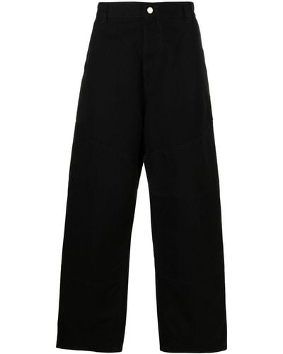 Carhartt Pantalones Wide Panel con parche con logo - Negro