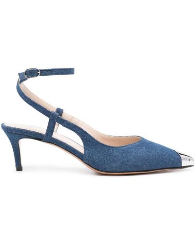 IRO Kaia 55mm Denim Court Shoes - Blue
