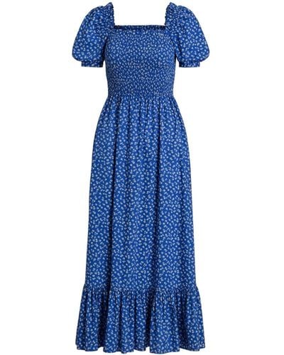 Polo Ralph Lauren フローラル ドレス - ブルー