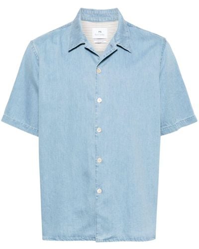 PS by Paul Smith Short-sleeve Denim Shirt - Blue