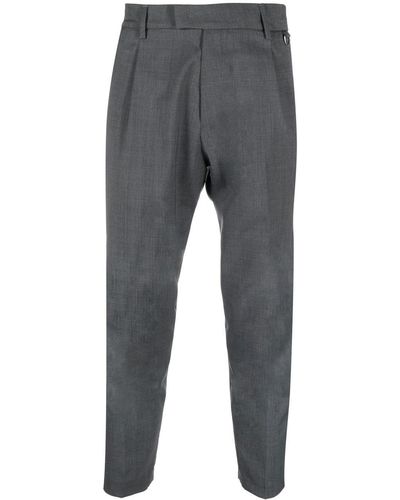 Low Brand Straight-leg Cropped Trousers - Grey