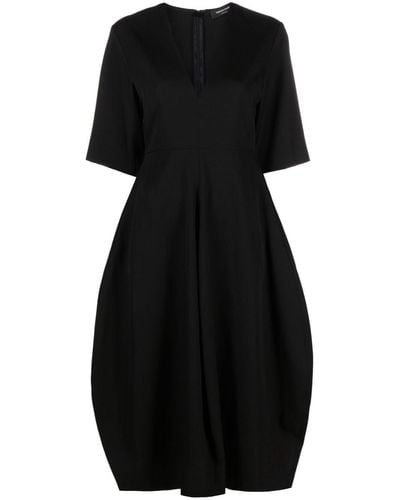 Fabiana Filippi V-neck Midi Dress - Black