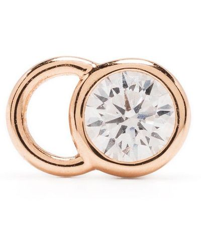 COURBET 18kt Recycled Rose Gold Co Mono Laboratory-grown Diamond Stud Earring - Pink