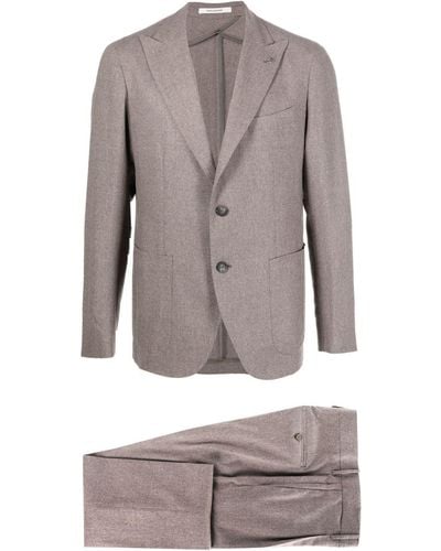Tagliatore Single-Breasted Two-Piece Suit - Grey