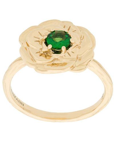 Aurelie Bidermann 18kt Yellow Gold Bouquet Ring - メタリック