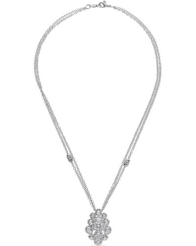 Leo Pizzo 18kt White Gold Diamond Crops Necklace