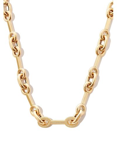 Lauren Rubinski 14kt Yellow Gold Mixed-link Necklace - Metallic