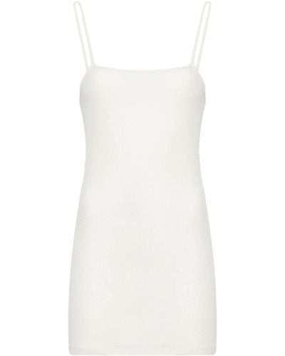 AURALEE Fine-ribbed cotton tank top - Bianco
