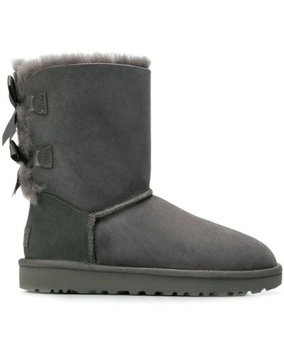 UGG Mini Bailey Bow Ii Ankle Boots - Gray