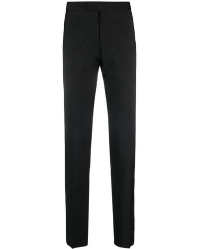 Paul Smith Tailored Tapered-leg Wool Trousers - Black