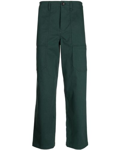 PS by Paul Smith Button-up Straight-leg Pants - Green
