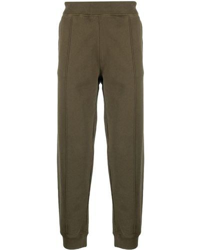 Helmut Lang Strapped Cotton Track Pants - Green