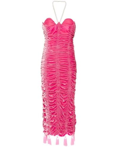 Cristina Savulescu Aphrodite Midi Dress - Pink