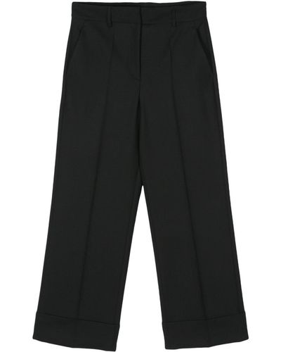 Incotex Wide-leg Tailored Pants - Black